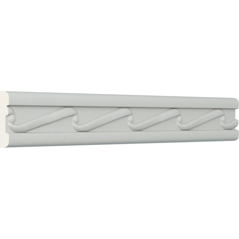 Rail de chaise à ruban H 1 1/2 po x P 3/8 po x L 94 1/2 po (répétition 2 1/8 po)