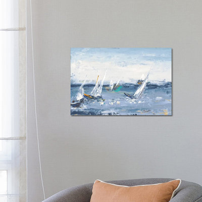 Blue Water Adventure by Patricia Pinto - Wrapped Canvas Painting