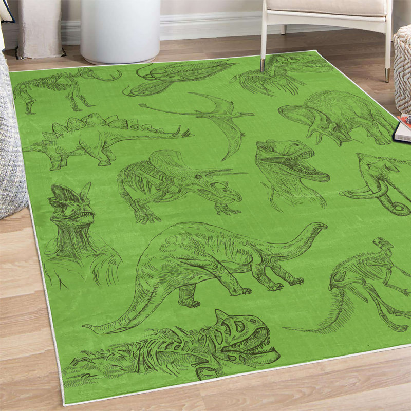 Tapis décoratif Borotice, Rectangle 4 pi x 5 pi 5 po