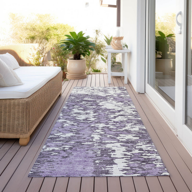 Tapis rectangulaire Alegandro avec envers antidérapant, Tapis de couloir 2 pi 3 po x 7 pi 6 po
