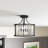 Eura Crystal Semi Flush Mount