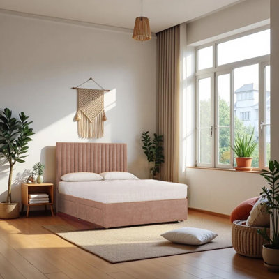Upholstered Bed with Mattress