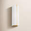 Applique murale de salle de bain 1 lumière Abhisek Thom Filicia avec abat-jour en lin blanc-430353664