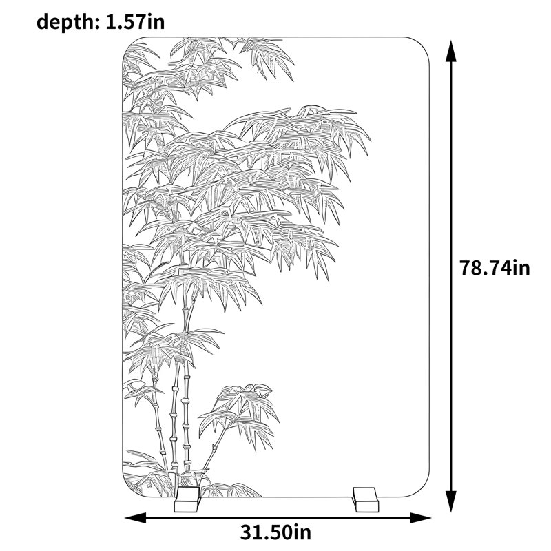 Schoenberger, 78.74" H x 31.5" W x 1.57" D