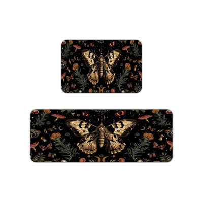 Ensemble de 2 tapis de cuisine Mystical Moth