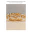 Fauteuil inclinable en bois massif doré doré-804067672