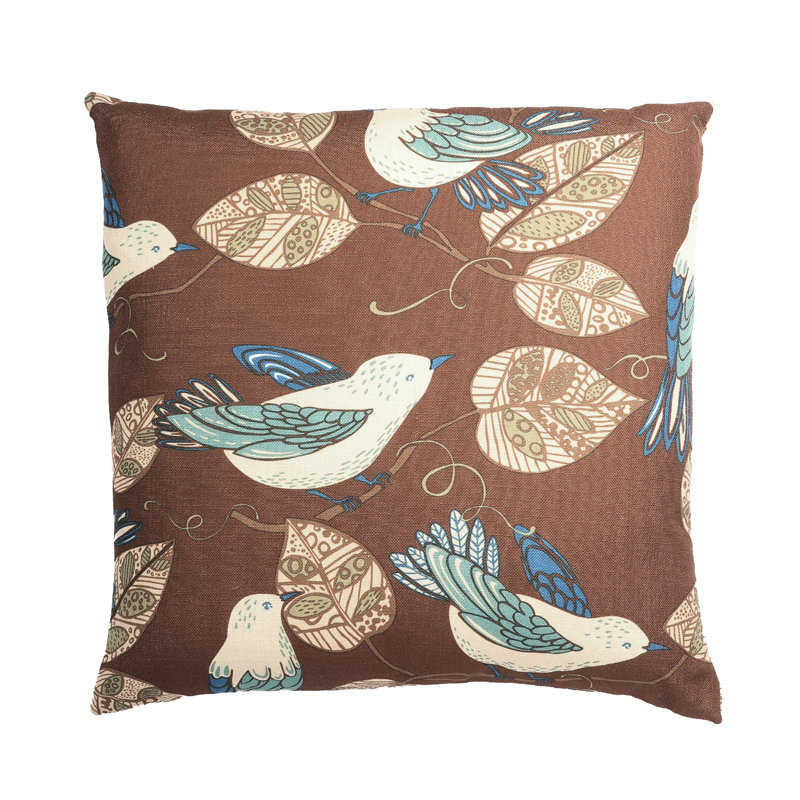 Coussin Berlin, Marron foncé, Housse de coussin seulement - sans coussin