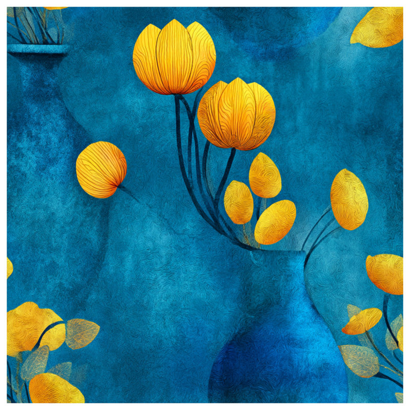 Jeté polaire fleurs jaunes - Jetés floraux pour canapés ou lits, 60in W x 80in H