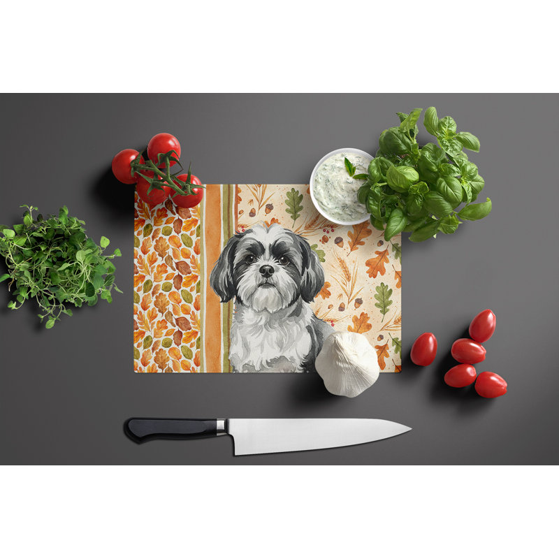 Planche à découper en verre Shih Tzu