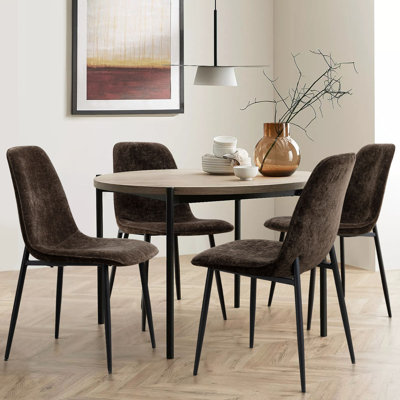 Chaise rembourrée en tissu Sheryl
