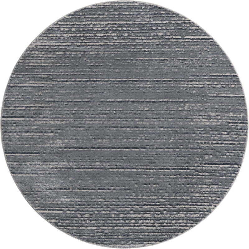 Abstract Indoor Rug, Round 7'