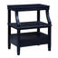 Table de chevet bleu marine avec grand espace de rangement et plateau escamotable de rangement minuit-2052170167