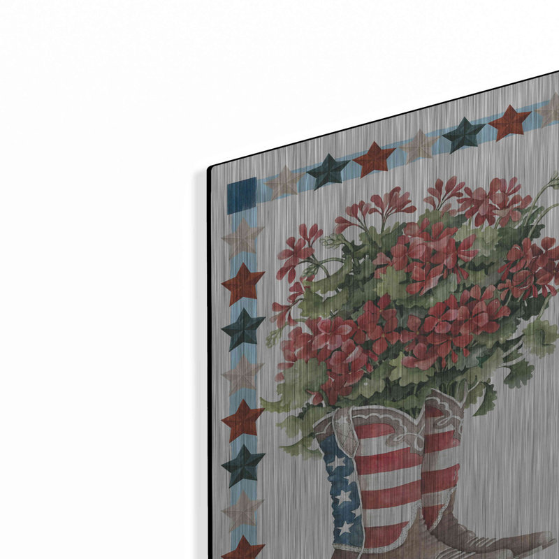 "Bottes patriotiques" par Cindy Jacobs, H 16 po x l 12 po