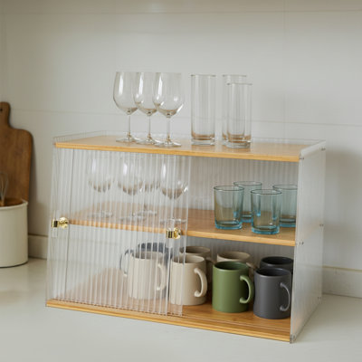 Pantry Cabinet, Sideboard With Slide Doors