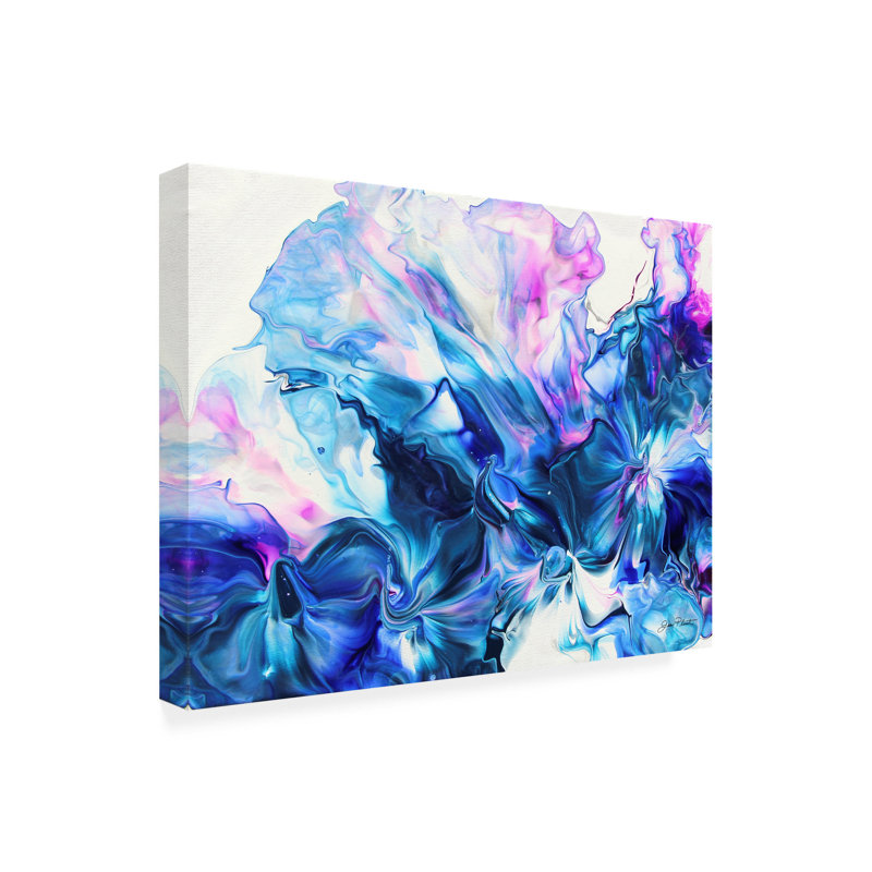Art abstrait sur toile Jean Plout, H 14 po x l 19 po x P 2 po