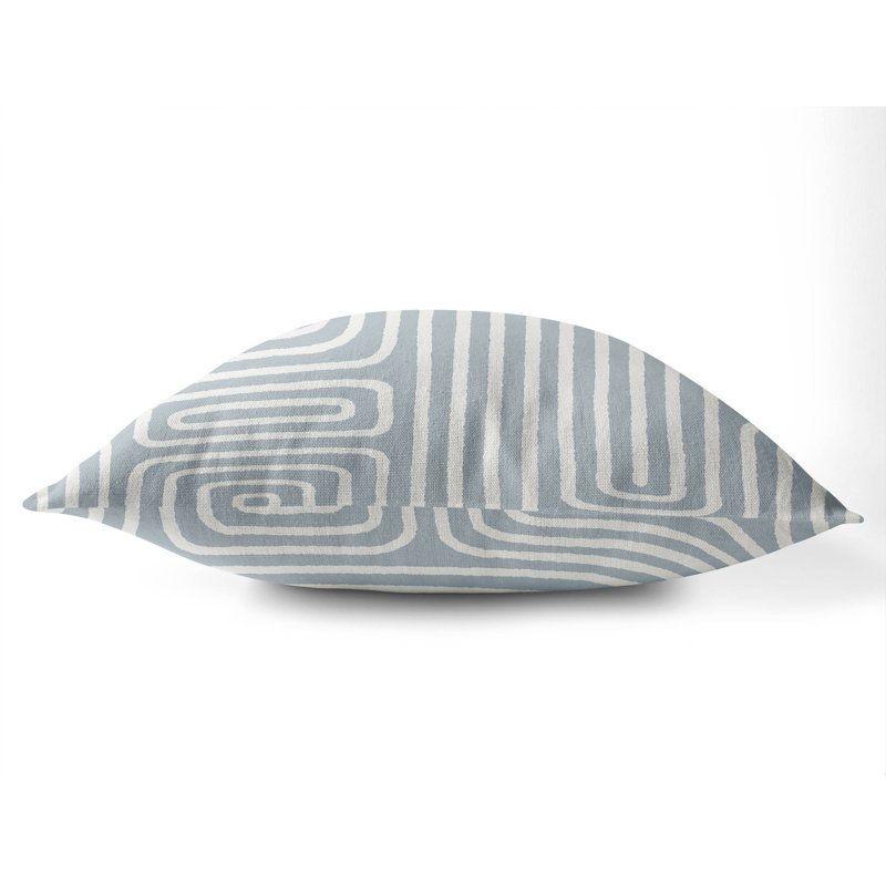 Coussin Timeless Walk, Bleu ardoise, H 20 po x l 20 po