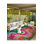 Paris Collection Multicolor Wavy Details and Floral Pattern Creative Modern Decorative Machine Washable Rug