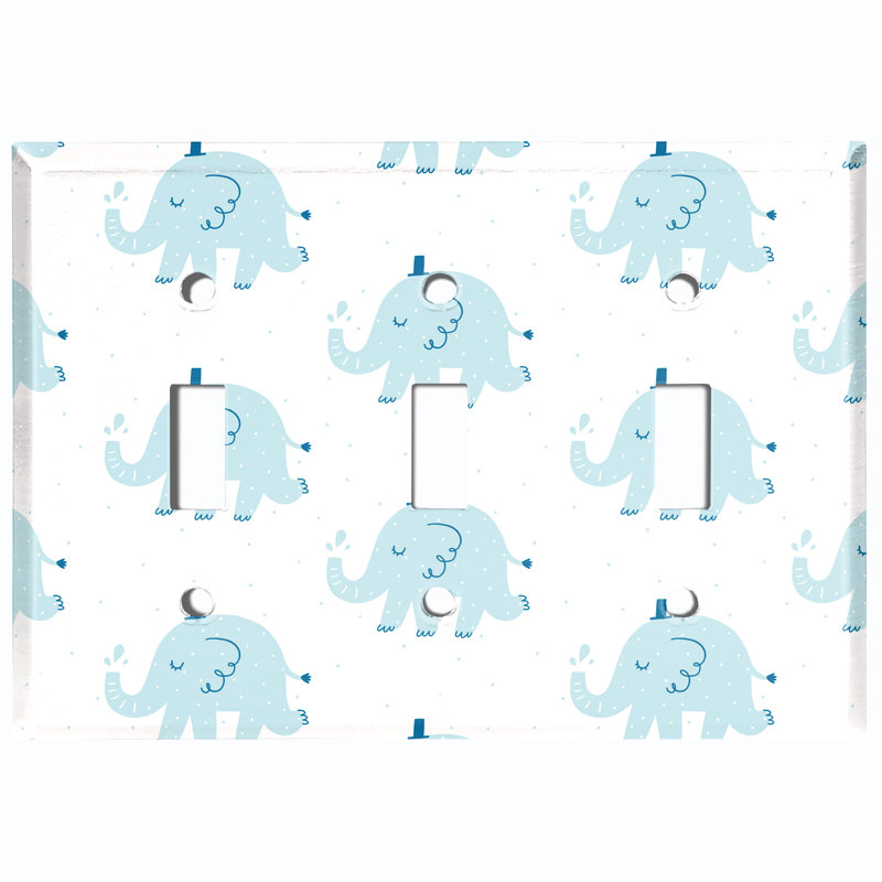 3 - Gang Toggle Light Switch Standard Wall Plate