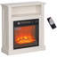 Foyer électrique 27 po avec cadre de cheminée, foyer encastrable remplaçable 1400 W avec bûche réaliste et effet de flamme, télécommande-1487560730