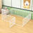 Metal Floor Bed Frame With Enclosed Fence And Swing Door-836298464-836298470
