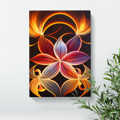 An Eccentric Flower Abstract - Wrapped Canvas