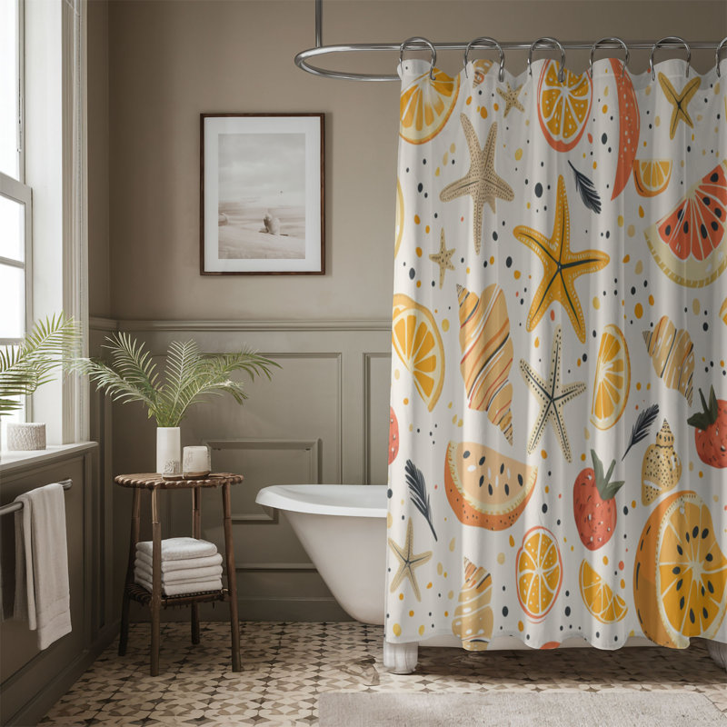 Sunny Days - Premium Shower Curtain, 74"H x 71"W
