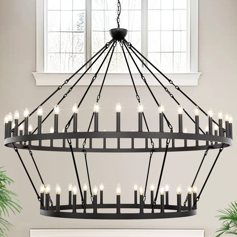Dimmable Round / Oval Chandelier, 64