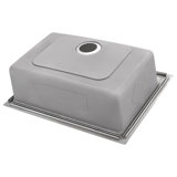 Ruvati 28 x 22 inch Drop-in Topmount Workstation Kitchen Sink 16 Gauge Stainless Steel Single Bowl - RVM5228