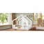 Lit simple au sol avec fenêtre et petite tablette, lit en bois massif avec toit en forme de maison, sans sommier-1750676251-1750676249