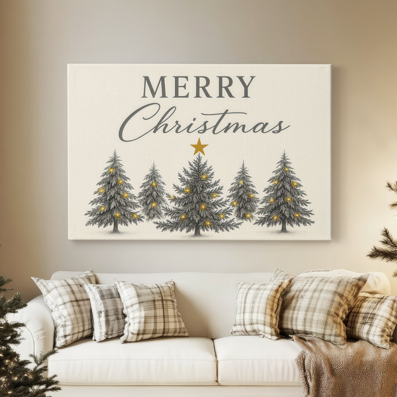 Toile tendue avec châssis Frostlit Whisper, H 12 po x l 18 po