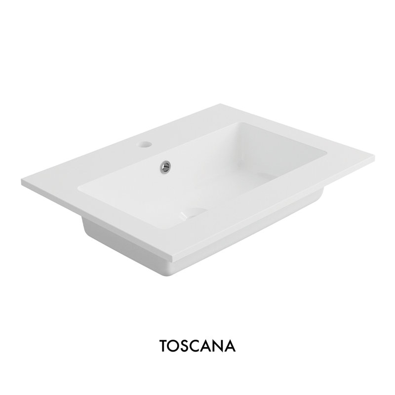 Meuble-lavabo simple 24 po avec lavabo Westover, 24" W, Brun / Noir
