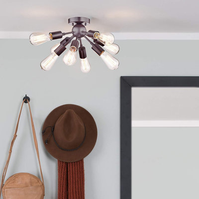 Plafonnier encastré 8 lumières 13,77 po Seekonk