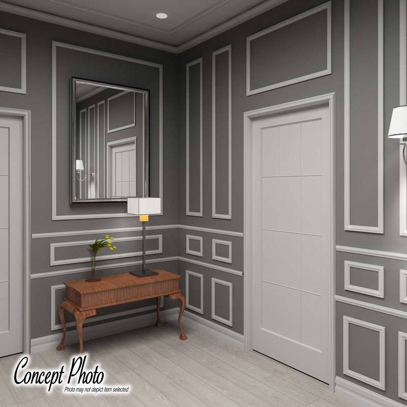 Primed White Polystyrene Crown Moulding 8-Pack