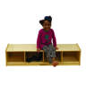 Kids' Station Brown Reading Bench with Storage 