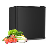 COWSAR 1.4 Cubic Feet Portable Freestanding Mini Fridge With Freezer, Reversible Door