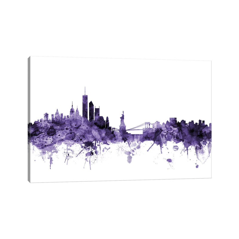 New York City Skyline II by Michael Tompsett - Wrapped Canvas Gallery-Wrapped Canvas Giclée, 66.04 cm H x 45.72 cm W