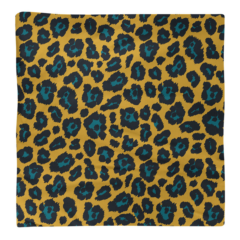 Serviette de foot Jacksonville, Doré / Sarcelle, 10 po x 10 po