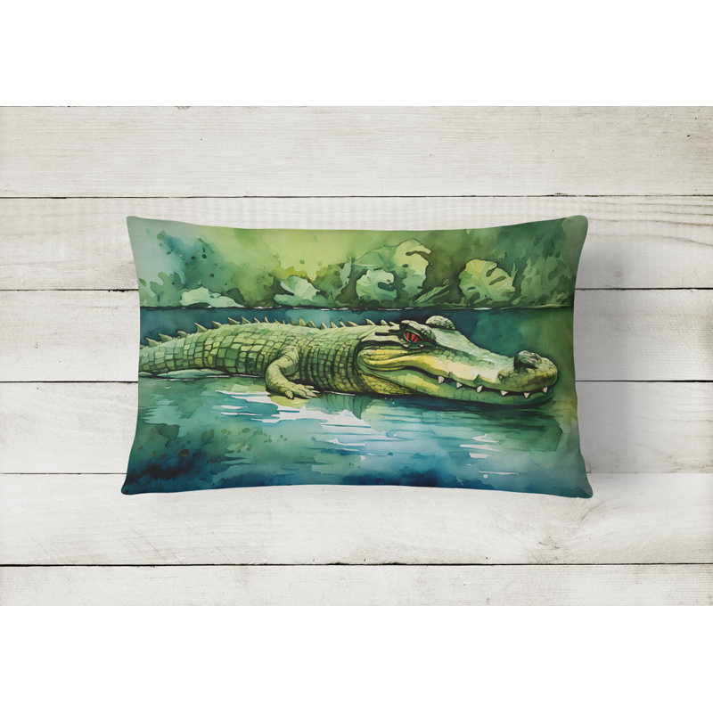 Crocodile Throw Pillow