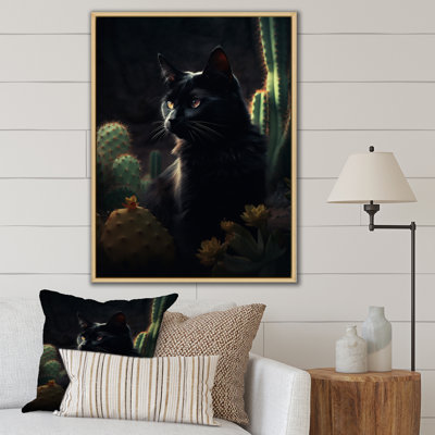 Portrait d'un chat noir, photographie I