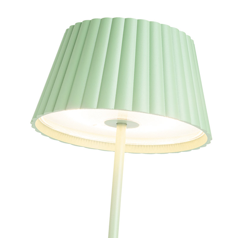 Dario LED Standard Table Lamp, Sage Green