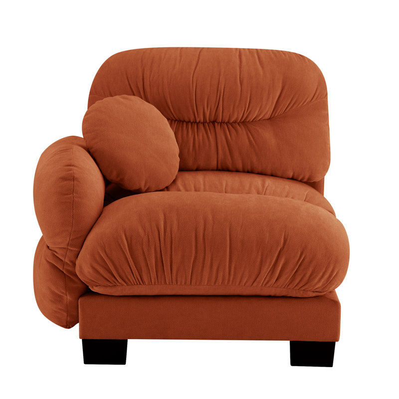 Flora Sofa LSF Chenille -Orange