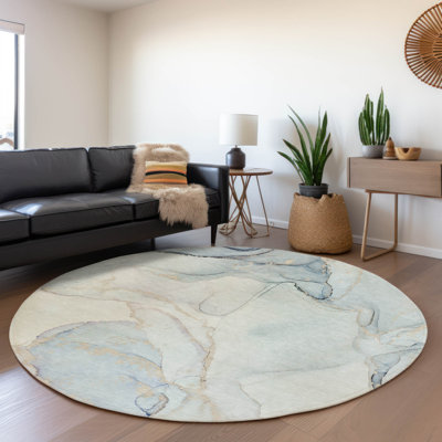 Premium Machine Washable Cerrito AMF523 Sky Rug