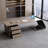 Minimalist Brown Rectangular Office Desk-2138375225