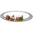 16Piece LED Lighted Musical And Animated Christmas Village Train