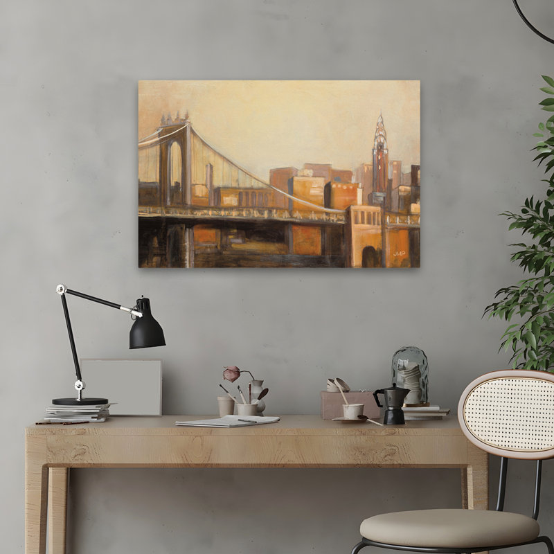 Contemporain et industriel NYC Dawn Crop, H 24 po x l 16 po
