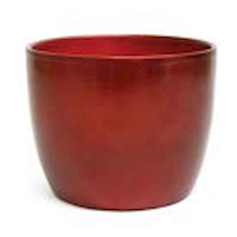 Pot à fleurs en céramique Laroque, Rouge, H 4,5 po x l 4,75 po x P 4,75 po