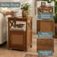 Table de bout avec armoire de rangement et tablette Darek Weave-132254232
