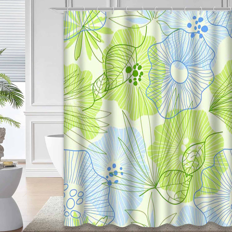 Rideau de douche Whimsical Floral, 72" L x 84" W