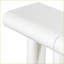 Table basse moderne blanche avec 2 tiroirs incurvés, finition ultrabrillante peu encombrante et facile à nettoyer-465729886