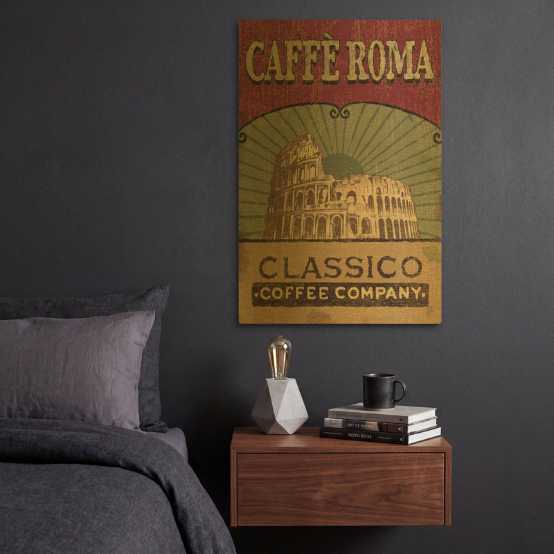 «Coffee Blend I» par Daphne Brissonnet, art mural en métal doré, 16 po x 24 po, 16"x24"